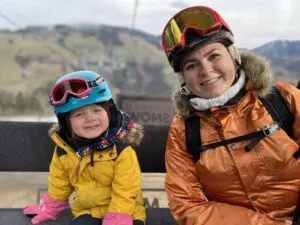 Familien Husballe Rude tog på skiferie i en Volkswagen California