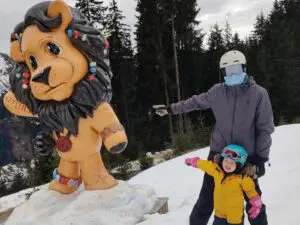 Familien Husballe Rude tog på skiferie i en Volkswagen California
