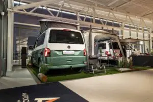 Familien Husballe Rude tog på skiferie i en Volkswagen California