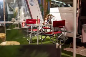 Familien Husballe Rude tog på skiferie i en Volkswagen California