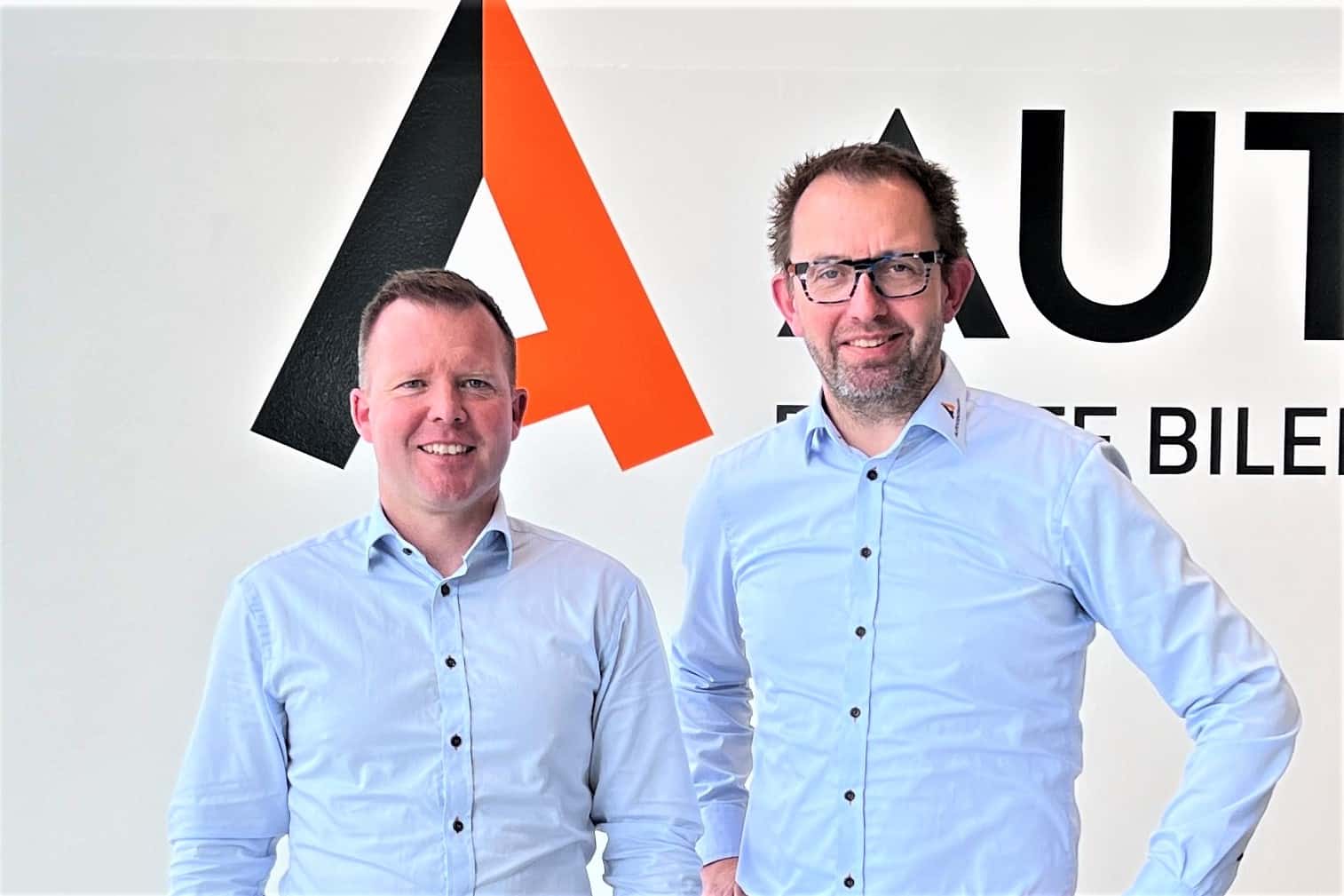 Administrerende direktør Anders Jensen (til venstre) sammen med kommunikations- og marketingchef Jesper Werge.